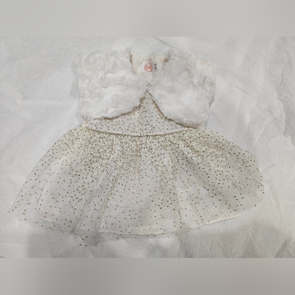 Wonder Nation Holiday Dress SZ 3-6mths - Picture 1 of 4